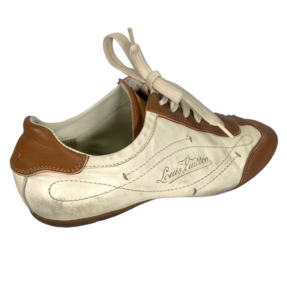 Louis Vuitton Leather Sneakers Size 36.5 / 7 G0 0085 - Picture 7 of 9